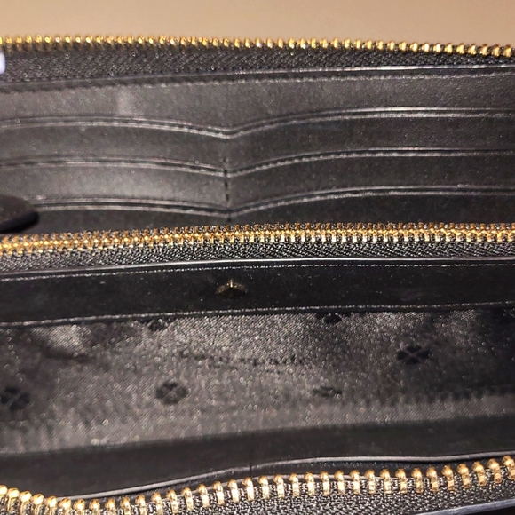 Kate Spade Spencer Metallic Dot Continental Wallet - Picture 7 of 8